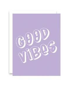 'good Vibes Greeting Card