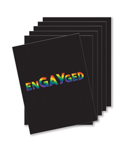 'engayged Naughty Greeting Card - Pack Of 6