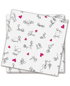 Dirty Dishes Position Napkins - Bag Of 8 Dirty Dishes Position Napkins - Bag Of 8