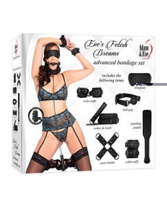 Adam & Eve's Fetish Dreams Advanced Bondage Set - Black Adam & Eve's Fetish Dreams Advanced Bondage Set - Black