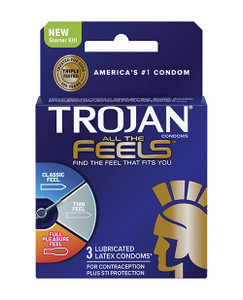 'trojan All The Feels Condom - Pack Of 3