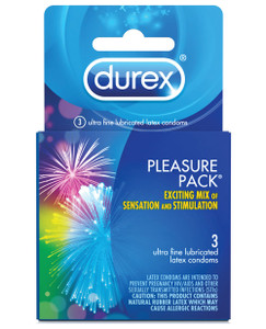 'durex Condom Pleasure Pack - Box Of 3