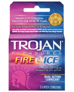 'trojan Fire & Ice Condoms - Box Of 3