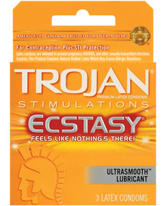 'trojan Ultra Ribbed Ecstasy Condoms - Box Of 3 'trojan Ultra Ribbed Ecstasy Condoms - Box Of 3