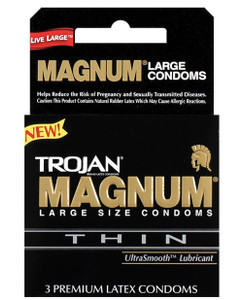 'trojan Magnum Thin Condoms - Box Of 3 'trojan Magnum Thin Condoms - Box Of 3