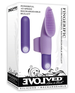 Evolved Fingerific Rechargeable Bullet - Purple Evolved Fingerific Rechargeable Bullet - Purple