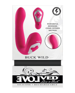 Evolved Buck Wild Come Hither Dual End Massager - Pink Evolved Buck Wild Come Hither Dual End Massager - Pink