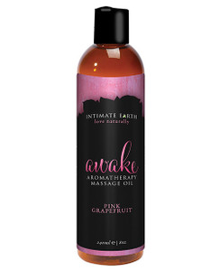Intimate Earth Awake Massage Oil - 240 Ml Pink Grapefruit Intimate Earth Awake Massage Oil - 240 Ml Pink Grapefruit