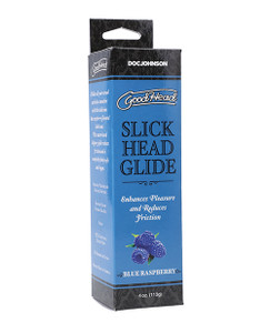 Goodhead Slick Head Glide Boxed - 4 Oz Blue Raspberry Goodhead Slick Head Glide Boxed - 4 Oz Blue Raspberry