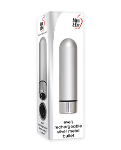 Adam & Eve Eve's Rechargeable Silver Metal Bullet Adam & Eve Eve's Rechargeable Silver Metal Bullet