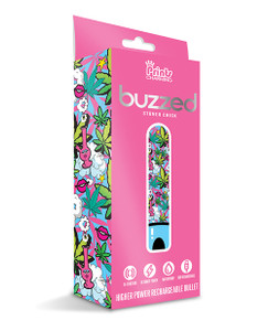 Buzzed 3.5" Rechargeable Bullet - Stoner Chick Blue Buzzed 3.5" Rechargeable Bullet - Stoner Chick Blue