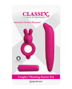 Classix Couples Vibrating Starter Kit - Pink Classix Couples Vibrating Starter Kit - Pink