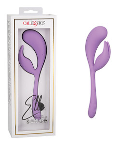 Elle Liquid Silicone Dual Flicker - Purple Elle Liquid Silicone Dual Flicker - Purple