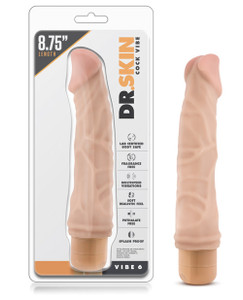 Blush Dr. Skin Vibe 9" Dong #6 - Beige Blush Dr. Skin Vibe 9" Dong #6 - Beige