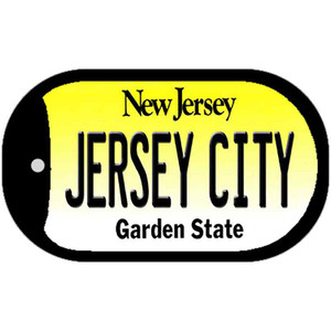 Jersey City New Jersey Novelty Metal Dog Tag Necklace 2" x 1" Jersey City New Jersey Novelty Metal Dog Tag Necklace 2" x 1"