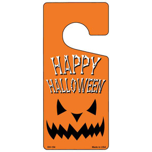 Happy Halloween Scary Novelty Metal Door Hanger DH-154 4" x 9" Hanger (DH) Happy Halloween Scary Novelty Metal Door Hanger DH-154 4" x 9" Hanger (DH)