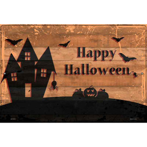 Happy Halloween Novelty Metal Parking Sign 12" x 18" Sign (LGP) Happy Halloween Novelty Metal Parking Sign 12" x 18" Sign (LGP)