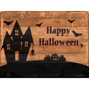 Happy Halloween Novelty Metal Parking Sign 9" x 12" Sign (P) Happy Halloween Novelty Metal Parking Sign 9" x 12" Sign (P)