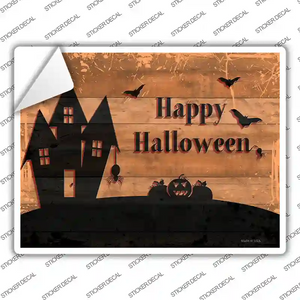 Happy Halloween Novelty Rectangular Sticker Decal Medium