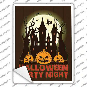 Halloween Party Night Novelty Rectangle Sticker Decal X-Large Halloween Party Night Novelty Rectangle Sticker Decal X-Large