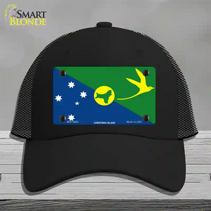 Christmas Island Flag Novelty License Plate Hat Mesh Black Christmas Island Flag Novelty License Plate Hat Mesh Black