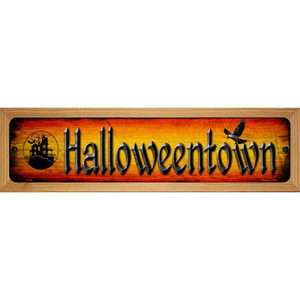 Halloweentown Novelty Metal Street Sign 19" x 5.5" Mounted Sign (WB-K) Halloweentown Novelty Metal Street Sign 19" x 5.5" Mounted Sign (WB-K)