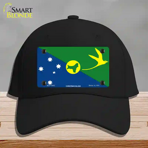 Christmas Island Flag Novelty License Plate Hat Cotton Black