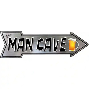 The Man Cave Novelty Metal Arrow Sign