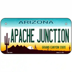 Apache Junction Arizona Metal Novelty License Plate