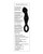 Adam & Eve Adam's Glass Prostate Massager - Black