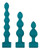 Adam & Eve Vibrating Anal Bumpy Bead Set - Teal