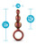 Blush Anal Adventures Matrix Beaded Loop Plug - Copper