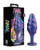 Blush Anal Adventures Matrix Bumped Bling Plug - Sapphire