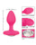 Cheeky Gems Medium Rechargeable Vibrating Probe - Pink