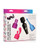 Bang! 10x Mini Wand W/3 Attachments - Asst. Colors