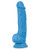 Blush Neo Dual Density 7.5" Cock W/balls - Neon Blue