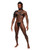 'aquarius Pu Leather Chest Harness W/half Sleeve Black O/s