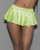 'black Light Dancewear Pleated Skirt Neon Lime O/s