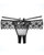 'adore Angel Crotchless Panty Black O/s