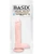 Basix Rubber Works 9" Dong W/suction Cup - Flesh