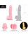 Addiction Brandon 7.5" Glow In The Dark Dildo - Pink