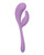 Elle Liquid Silicone Dual Flicker - Purple