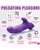 Curve Toys Gossip Blasters 7x Thrusting Silicone Rabbit Vibrator - Violet