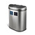 Dual Stainless Steel 18-Gallon Trash Can Recycle Bin with Motion Sensor Lid