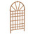 77-inch Outdoor Light Brown Vinyl Lattice Garden Trellis with Arched Top