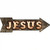 Jesus Dummy Decorative Bulb Letters Novelty Metal Arrow Sign