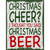 Christmas Beer Novelty Metal Parking Sign 4.5" x 6" Sign (PM)