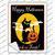 Happy Halloween Black Cat Novelty Rectangle Sticker Decal X-Large