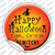 Happy Halloween Novelty Circle Sticker Decal Medium