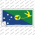 Christmas Island Flag Novelty Sticker Decal Large